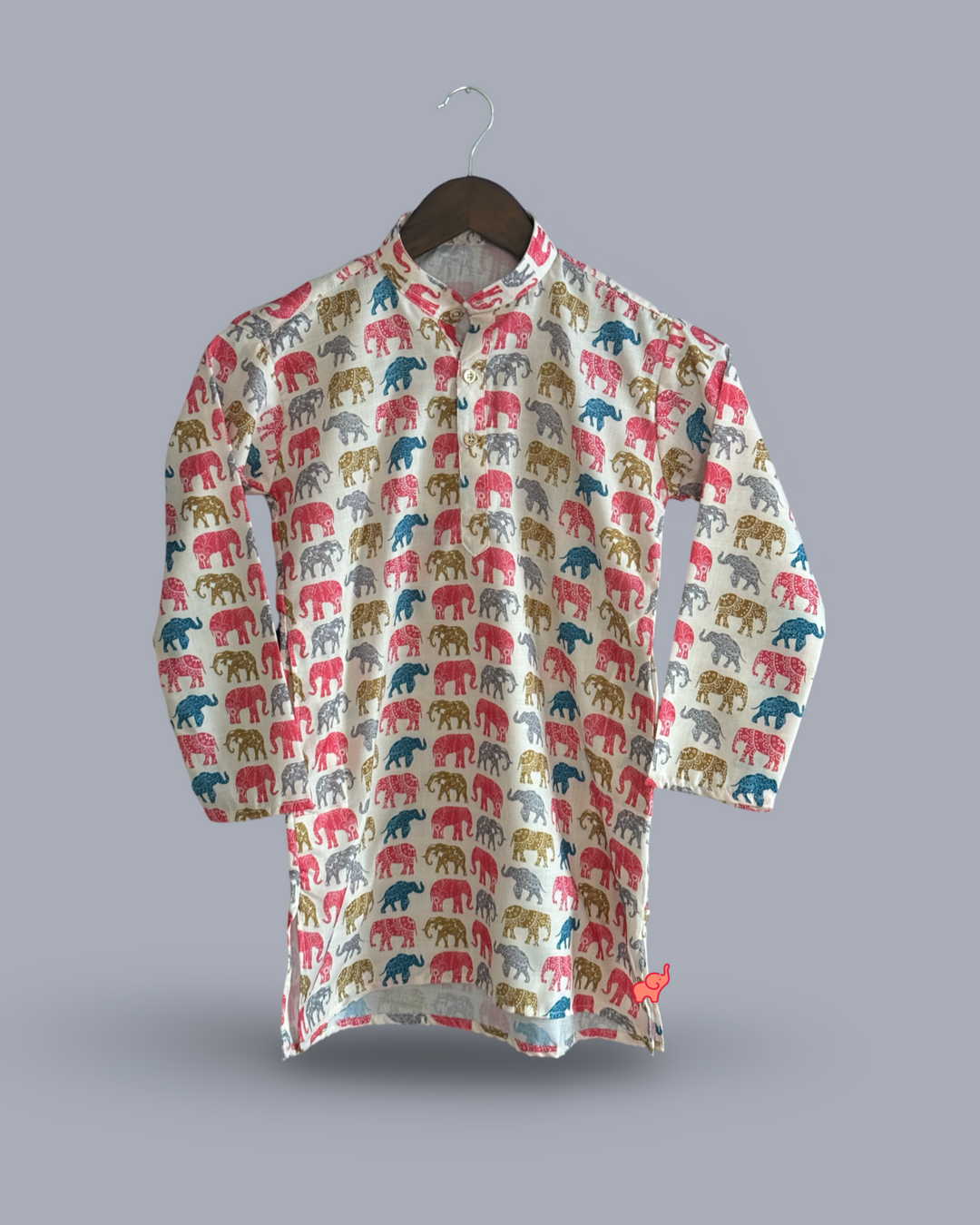 Kid's Printed Kurta with Pajamas