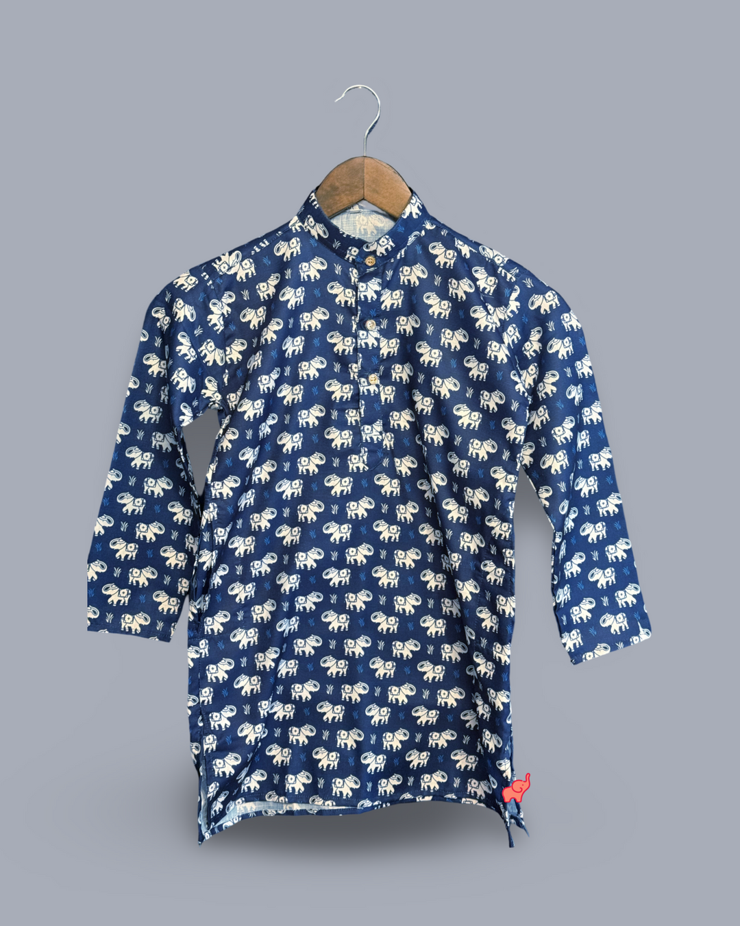 Kid's Printed Kurta with Pajamas
